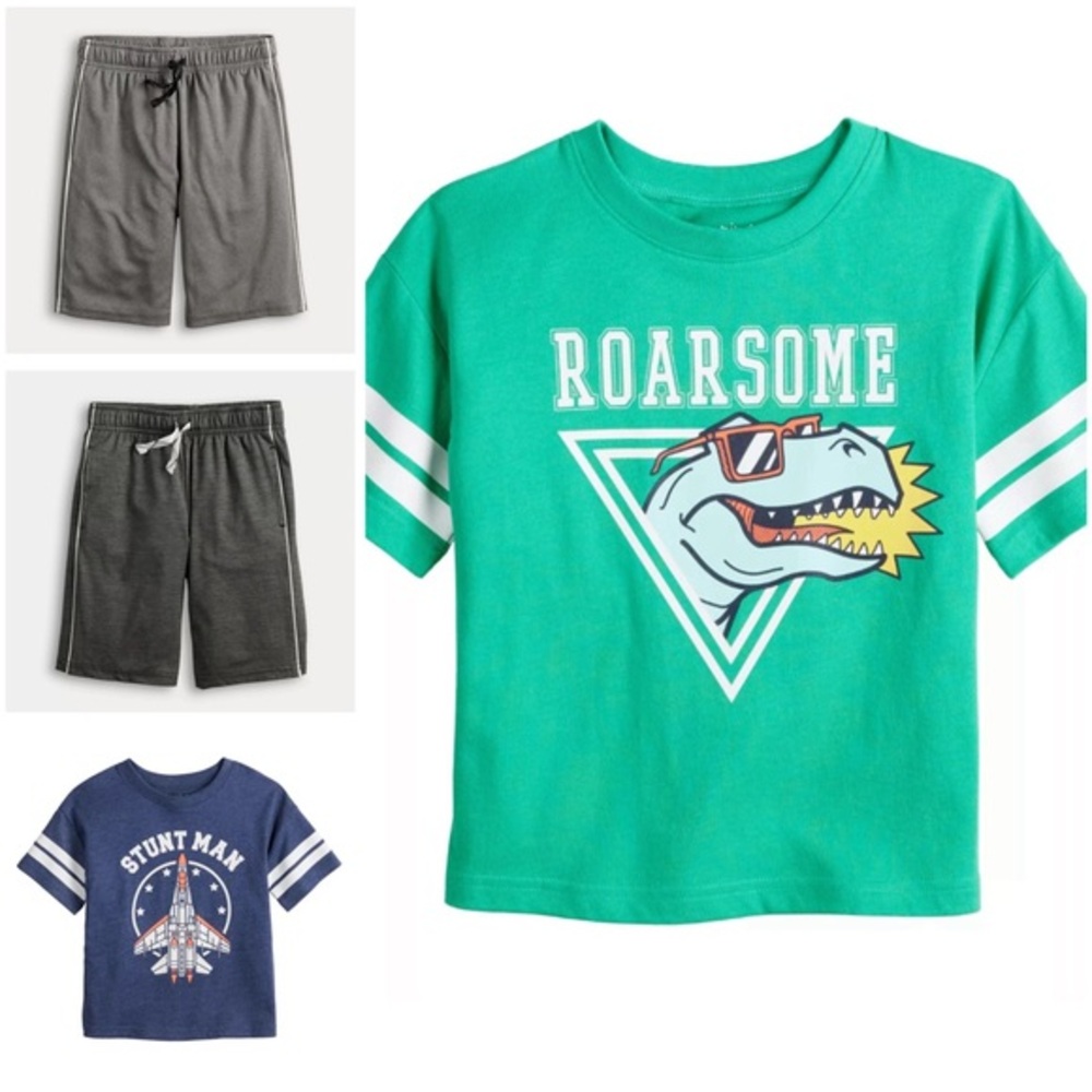 Brand New Bundle! 2 Pairs of Boys Shorts & 2 Short Sleeve T-Shirts, Size 3T
